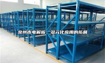 泉州市電解板：多元化應用的拓展